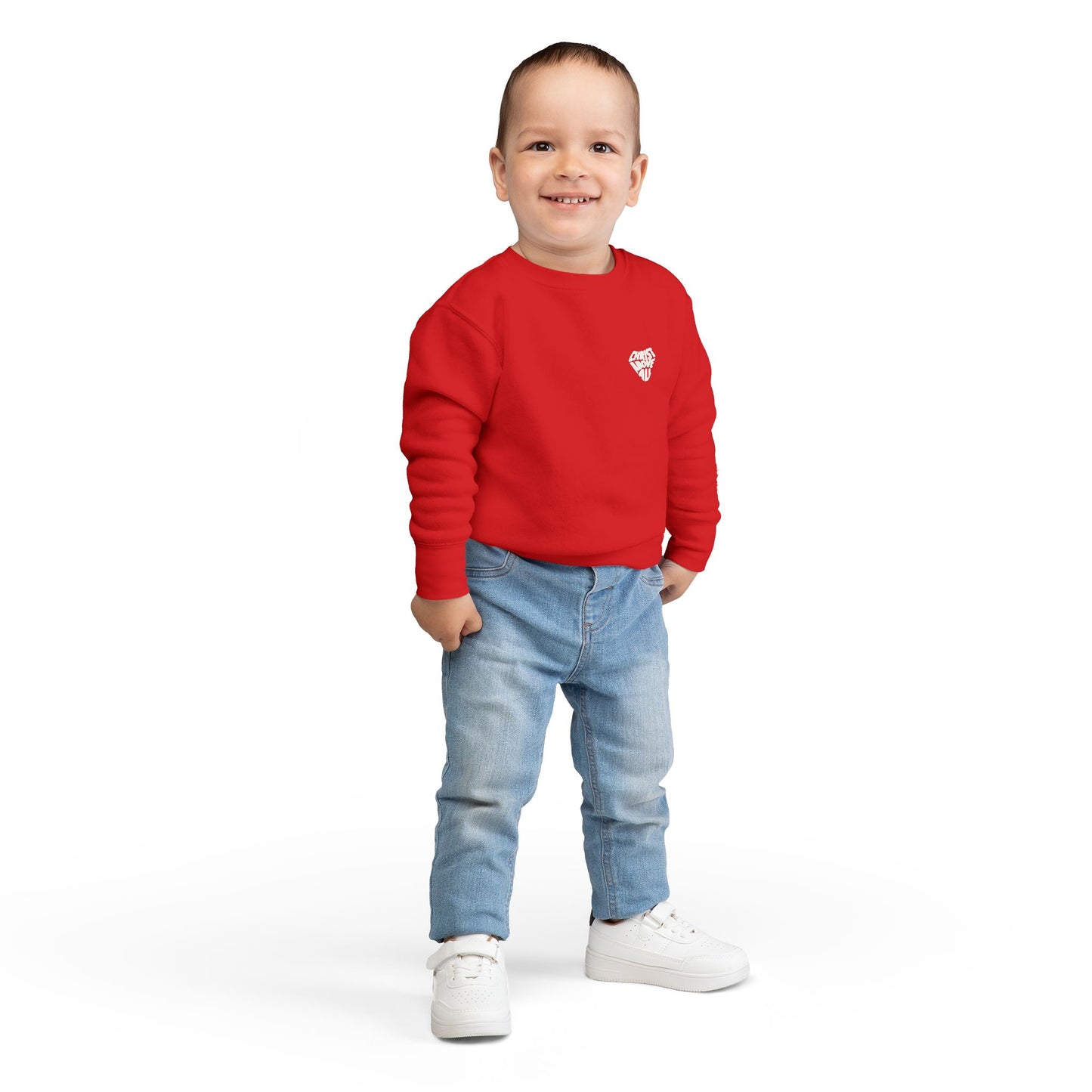 Toddler Sweatshirt - 'Not Just Sunday' Christian Wings & Cross Kids Pullover