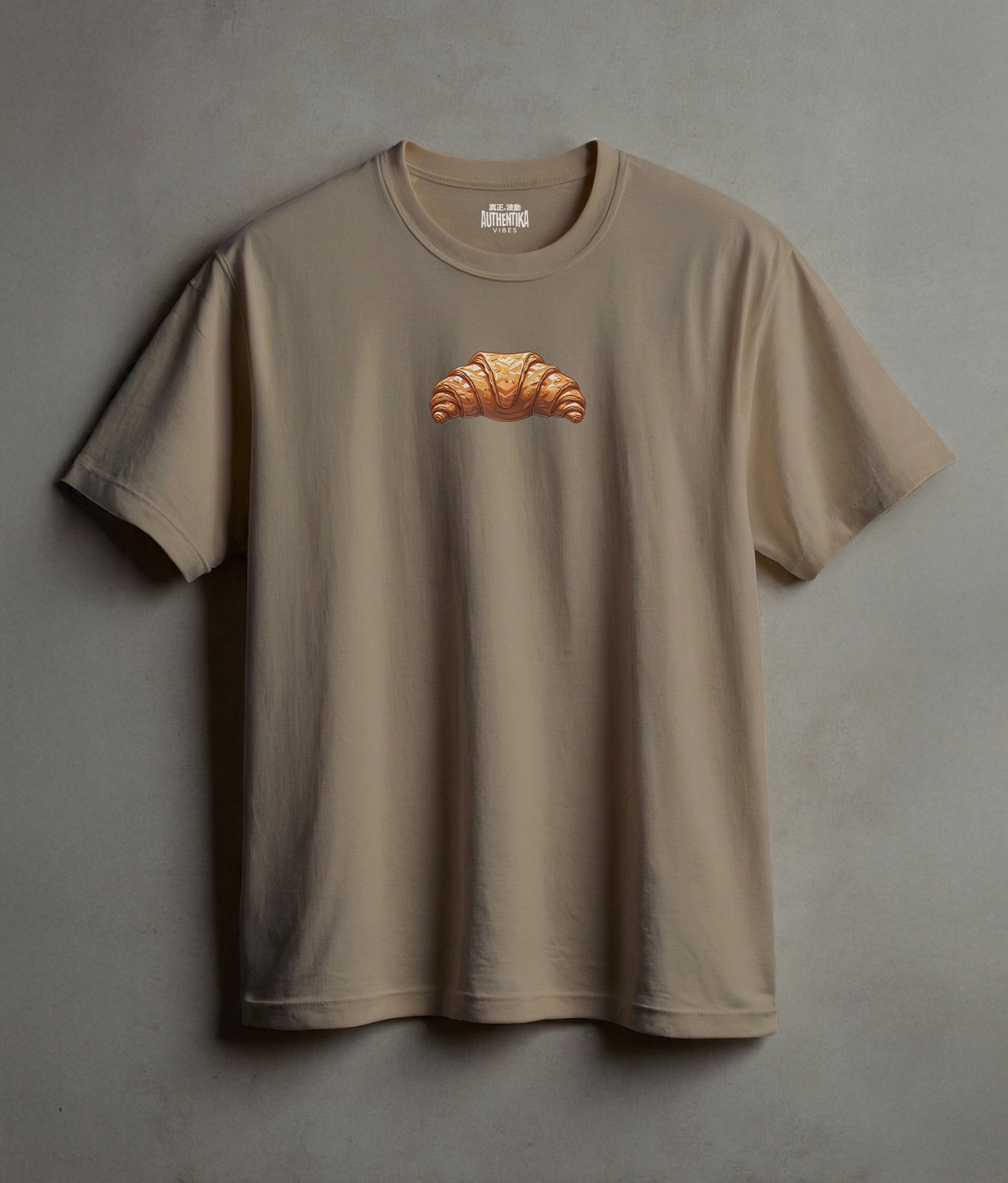Croissant State of Mind – Minimalist Breakfast T-Shirt for Chill Days