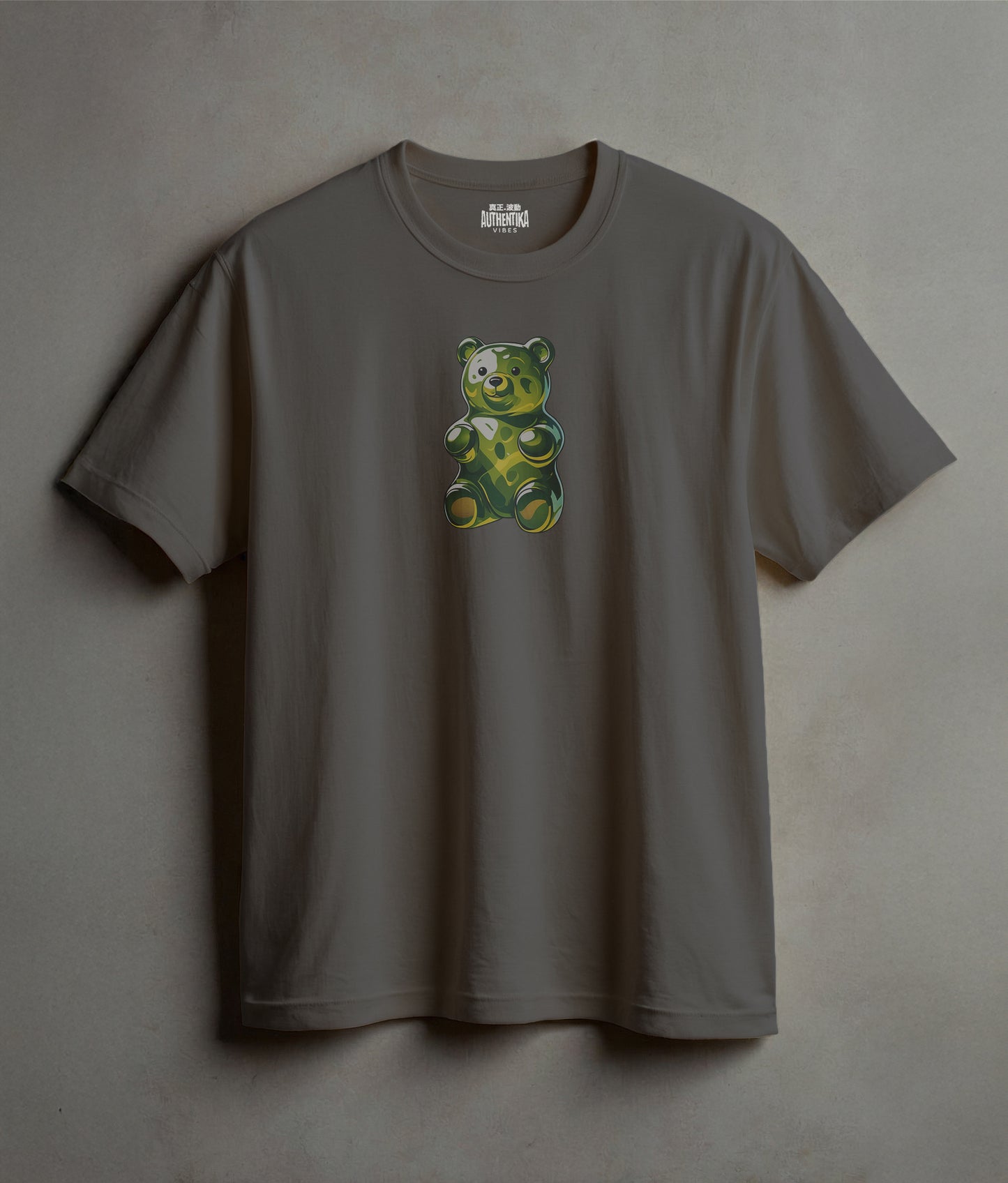 Quiet Joy – Green Gummy Bear Tee for Soft Rebels & Sweet Souls