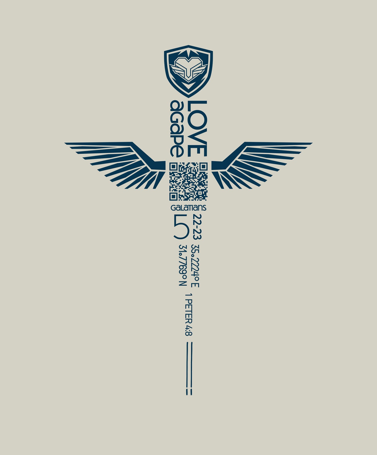 LOVE – Agape, The Strongest Weapon, Heavyweight Cotton Tee