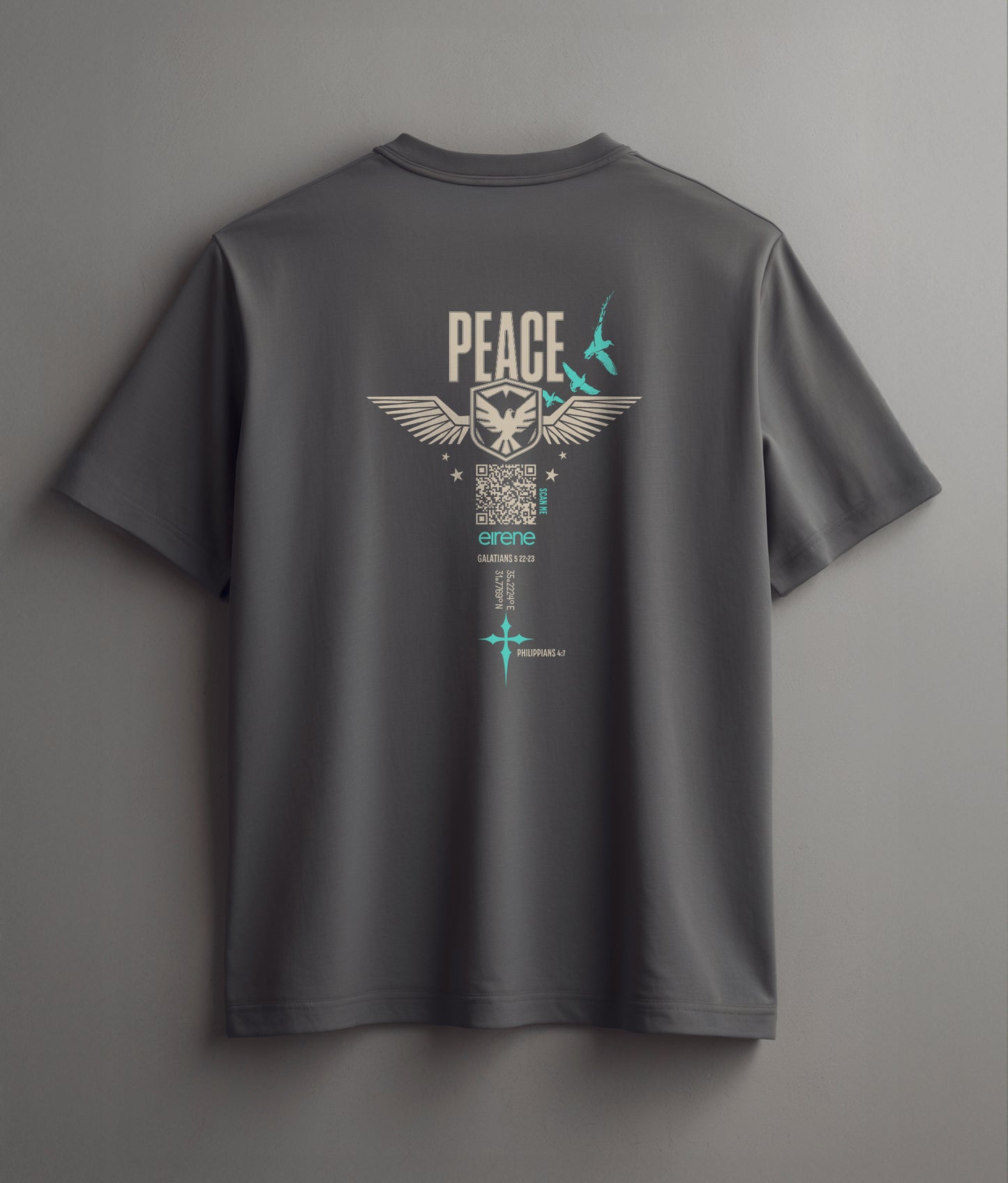 PEACE – Eirene, Counterculture Calm, Heavyweight Cotton Tee