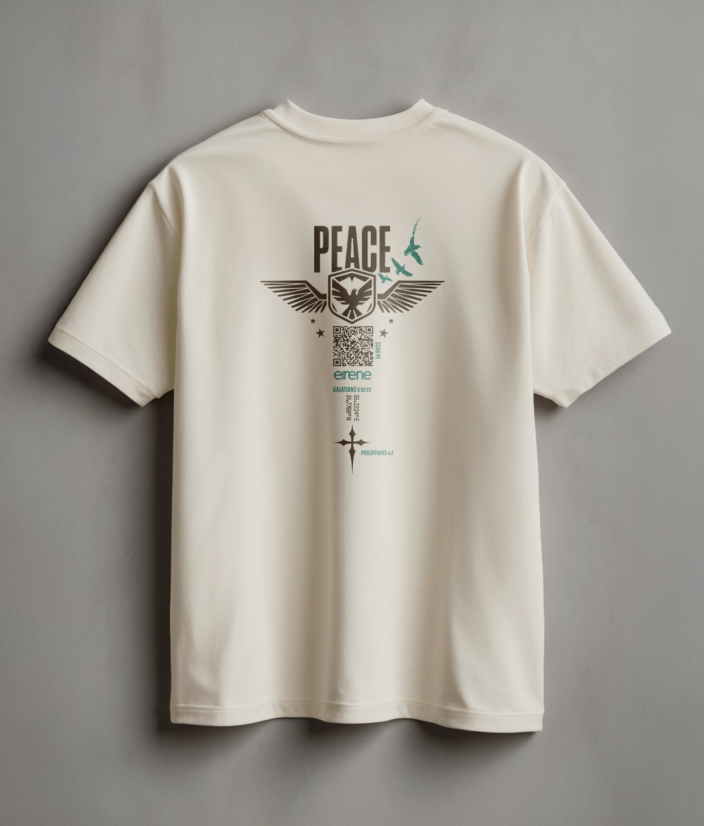 PEACE – Eirene, Counterculture Calm, Heavyweight Cotton Tee