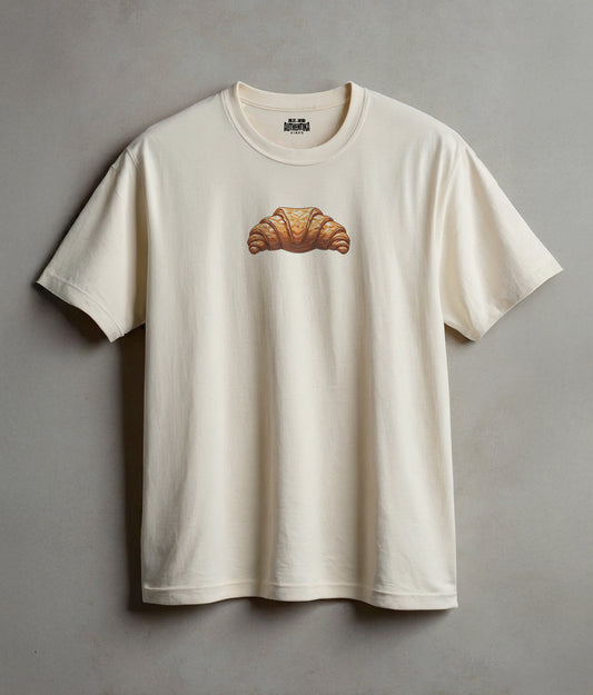 Croissant State of Mind – Minimalist Breakfast T-Shirt for Chill Days