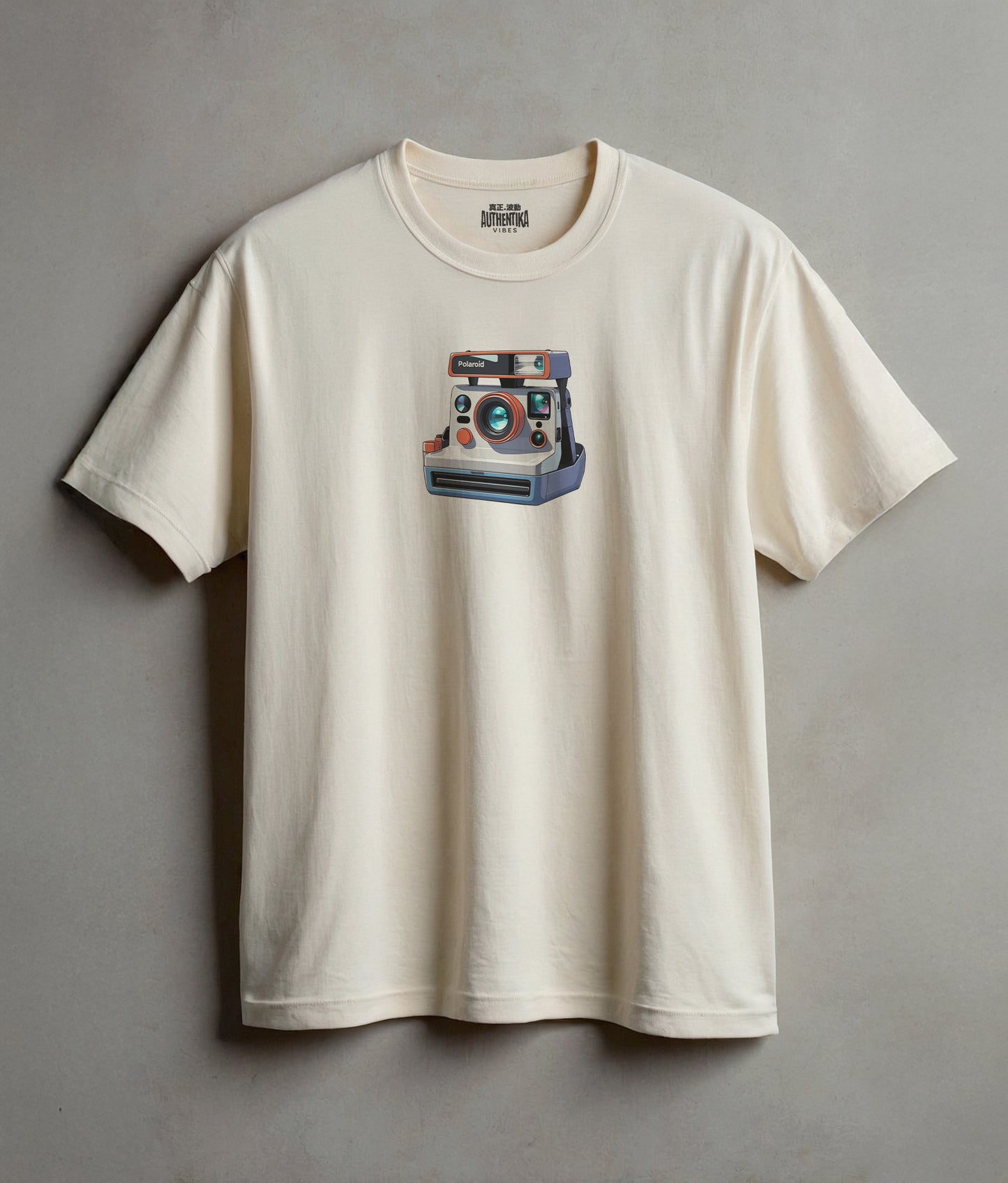 Captured in Silence – Retro Instant Camera Tee for Sentimental Souls