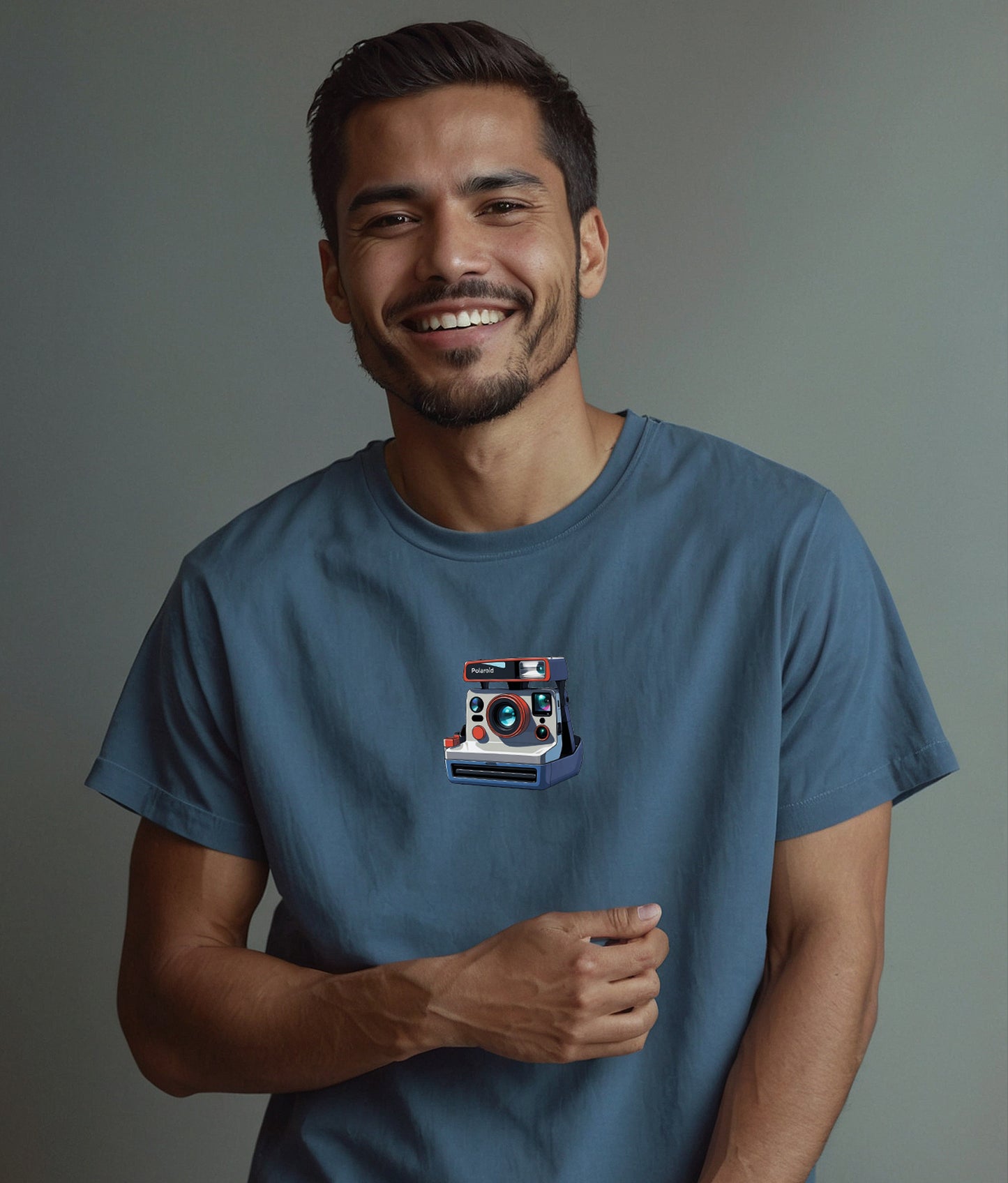 Captured in Silence – Retro Instant Camera Tee for Sentimental Souls